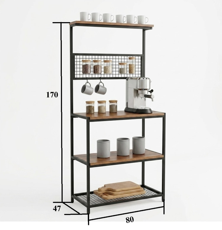 استند کافه ای و کافی بار چوبین نورا مدل ERW 120000
