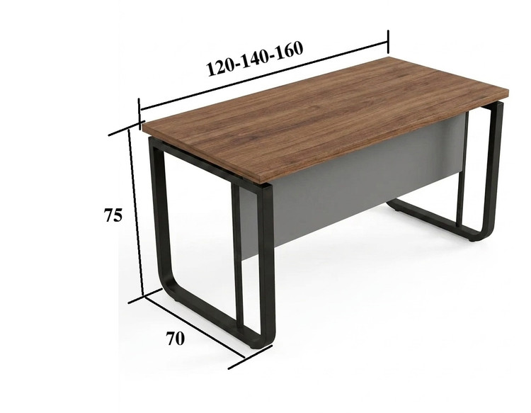 میز اداری مدل Wd-66 پایه قوس شکل