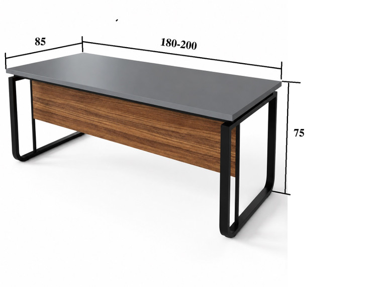 میز اداری مدل Wd-67 پایه قوس دار