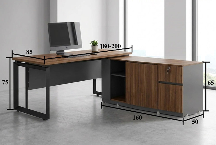 میز و فایل مدیریتی مدل Wd-164 پایه مثلثی